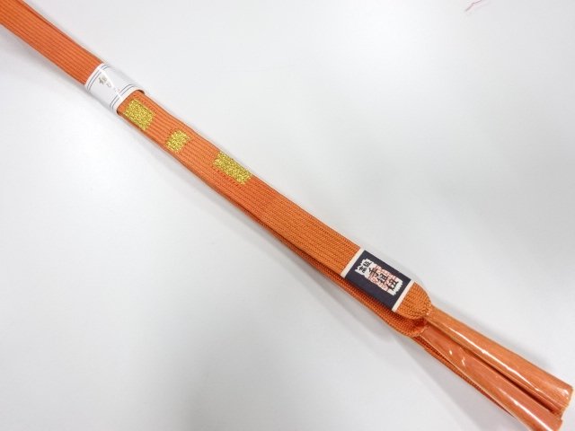 JAPANESE KIMONO / UNUSED KOREI HAND-TIED OBIJIME